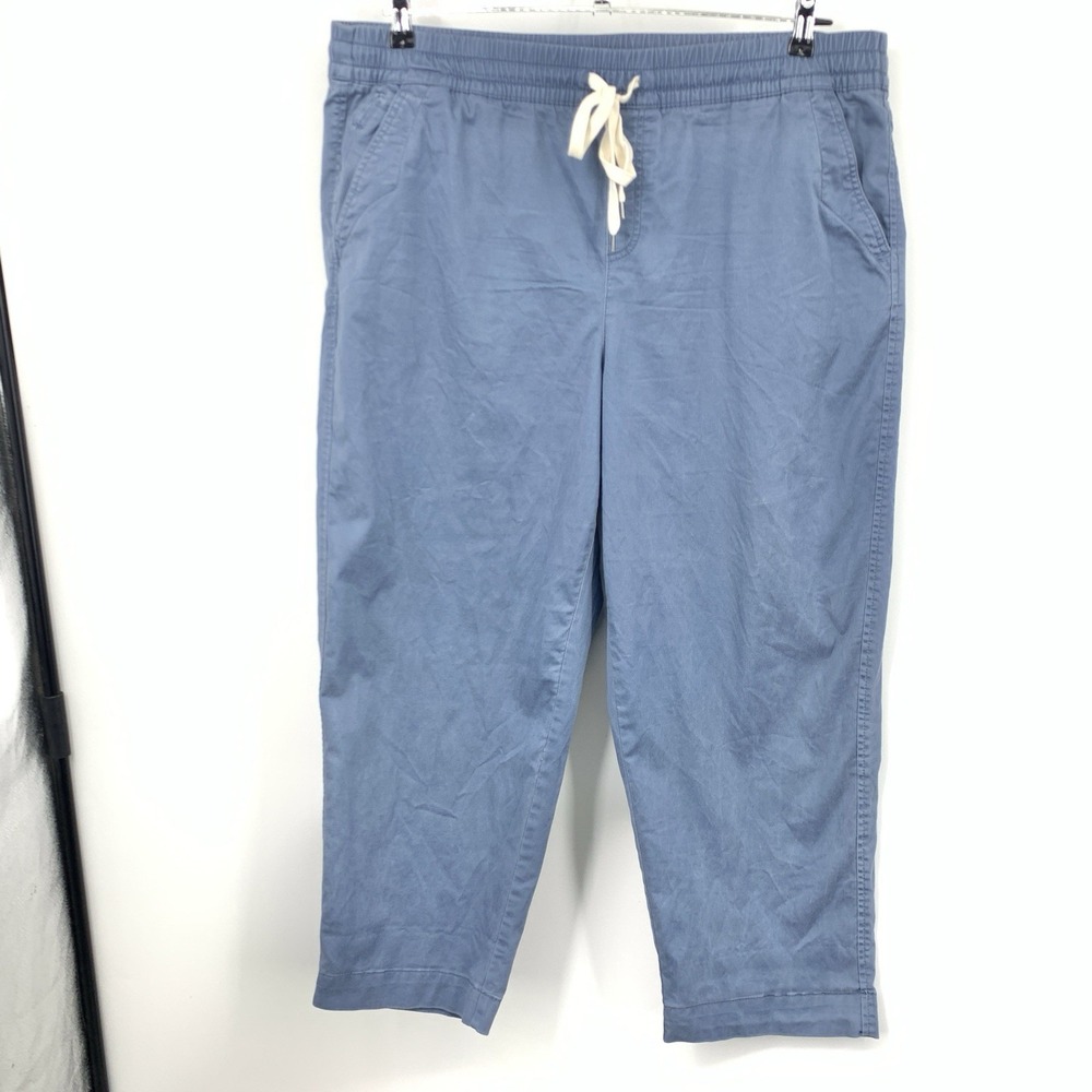 Lane Bryant Women Size 18 Pants Light Blue Chinos Khakis Straight Leg‎ Stretch